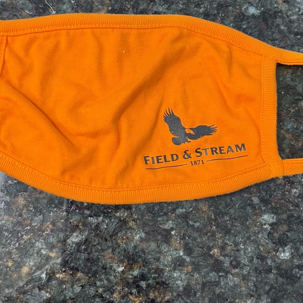 ❤️ Vintage Rate Field & Stream Orange Face Mask never used